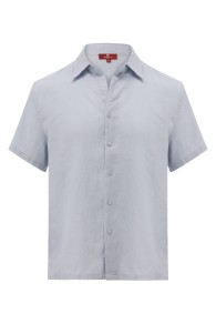 Linen Short Sleeves- Baby Blue