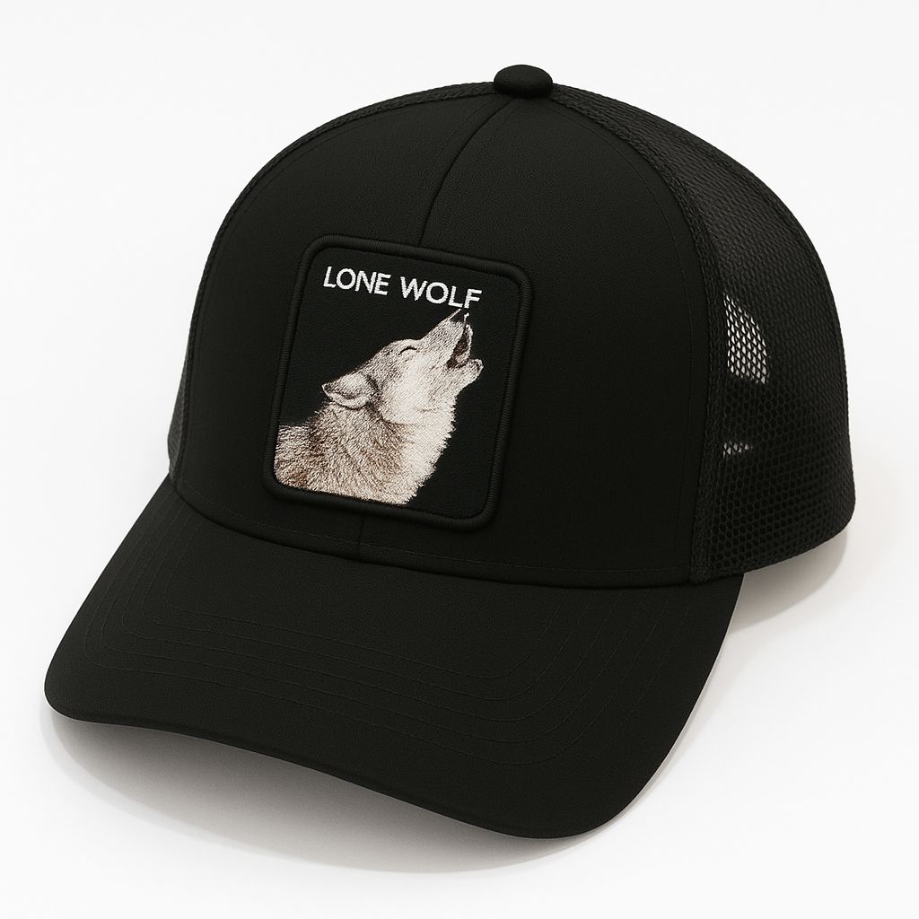 LONE WOLF BLACK – Men’s Cap | Comfortable & Stylish