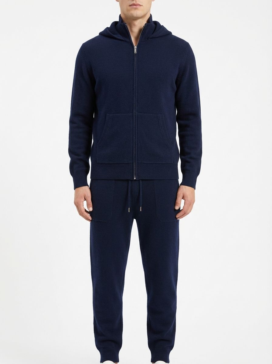 Wool Hoodie Set  NAVY